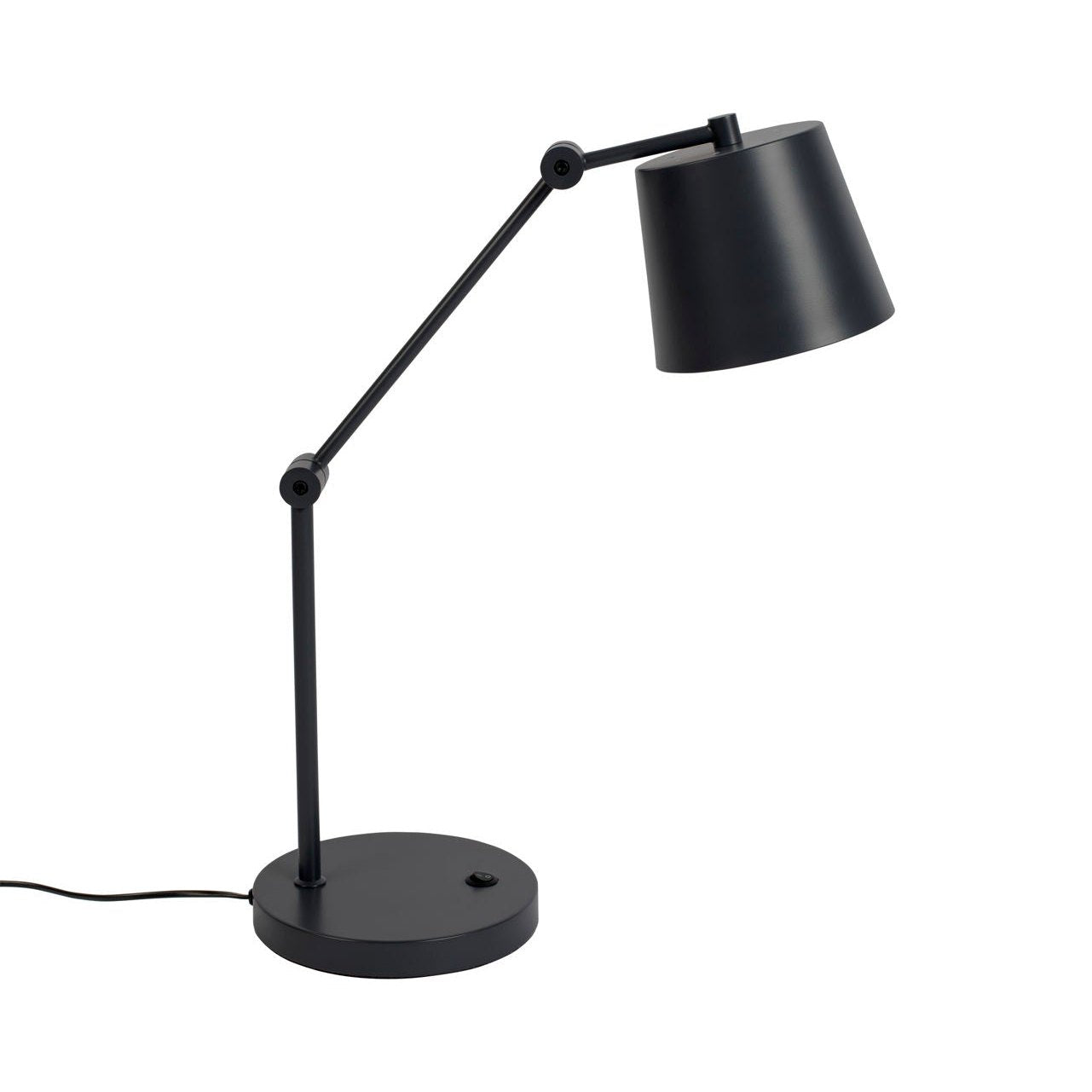 Nancy's Scottsburg Bureaulamp - Modern - Zwart - IJzer, Pvc - 28,5 cm x 20 cm x 60 cm