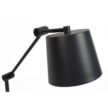 Nancy's Scottsburg Bureaulamp - Modern - Zwart - IJzer, Pvc - 28,5 cm x 20 cm x 60 cm