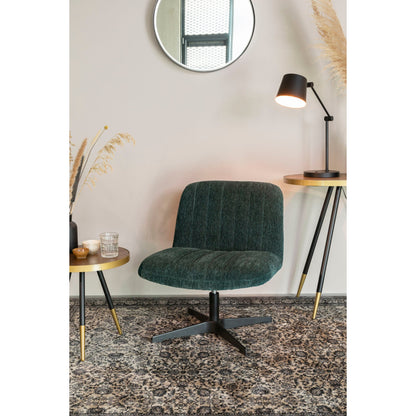 Nancy's Scottsburg Bureaulamp - Modern - Zwart - IJzer, Pvc - 28,5 cm x 20 cm x 60 cm