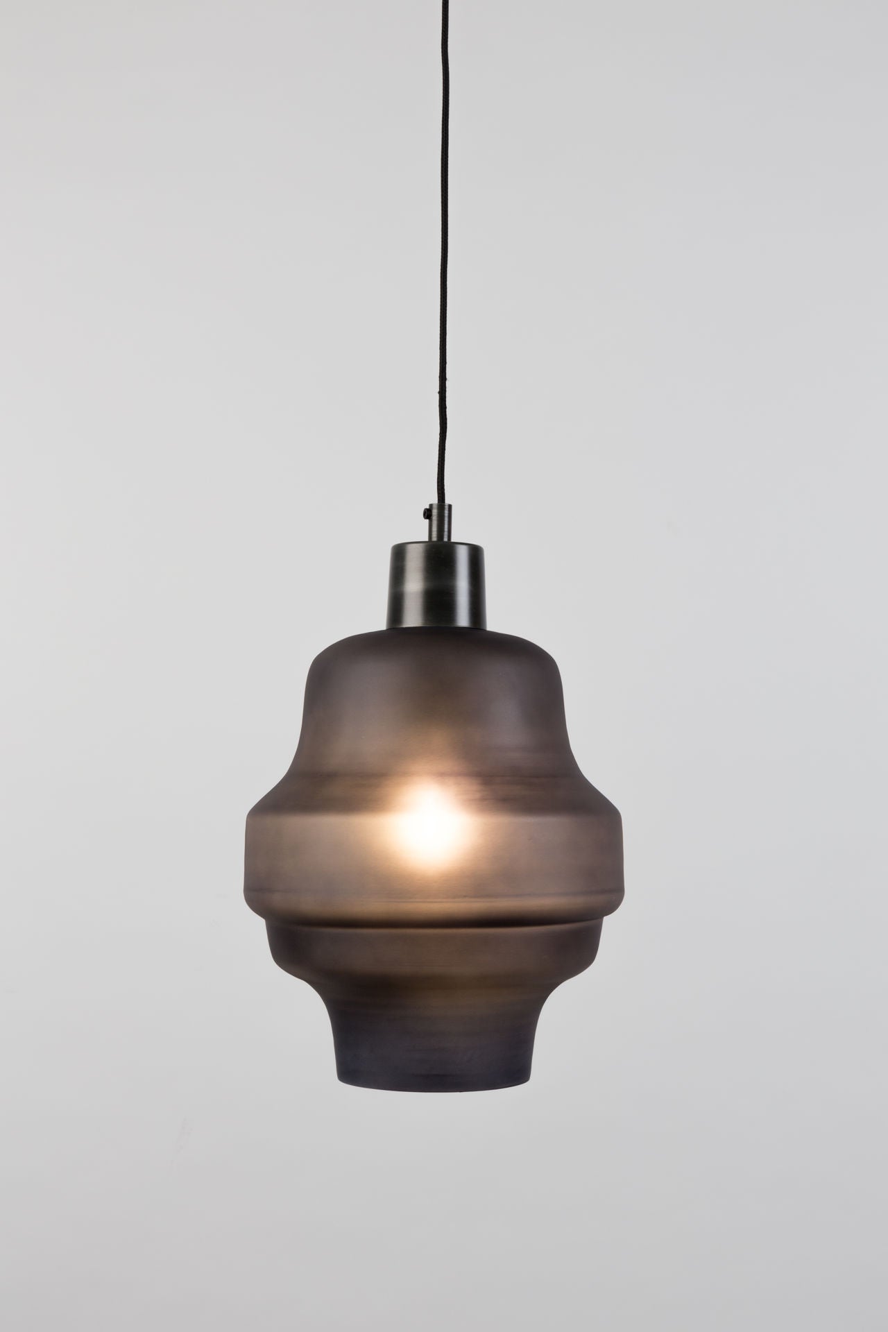 Nancy's Schiller Park Hanglamp - Hangverlichting - Grijs - Glas