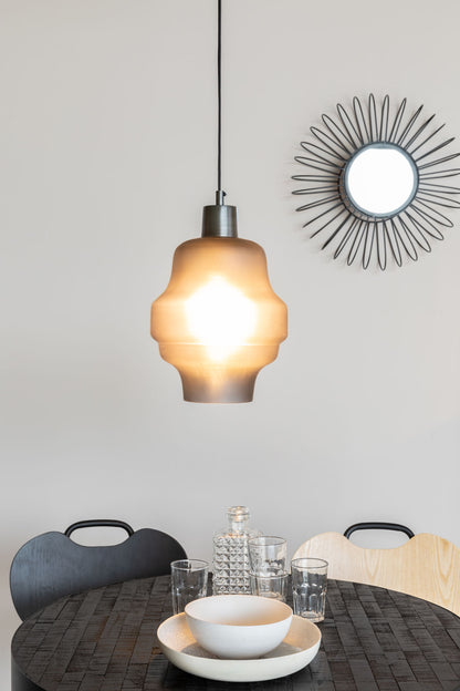 Nancy's Schiller Park Hanglamp - Hangverlichting - Grijs - Glas