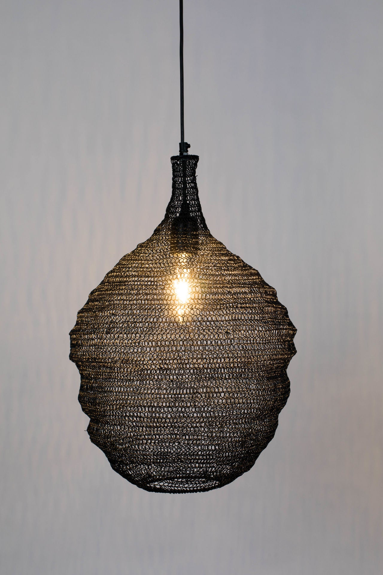 Nancy's Los Alamitos Hanging Lamp - Modern - Black - Iron, Pvc - 37 cm x 37 cm x 155 cm