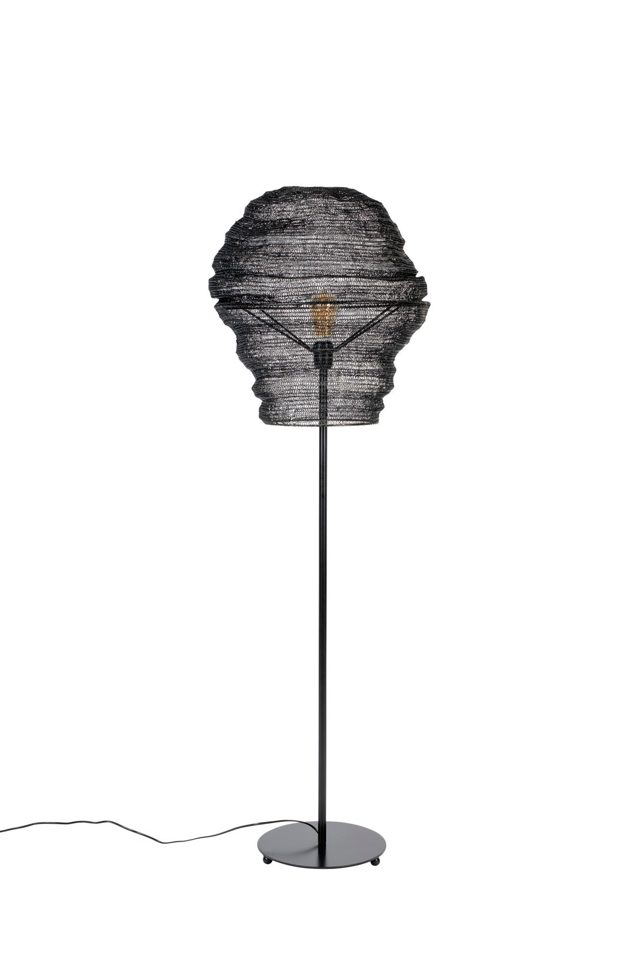 Nancy's Mount Sterling Floor Lamp - Modern - Black - Iron, Brass - 51 cm x 51 cm x 154 cm