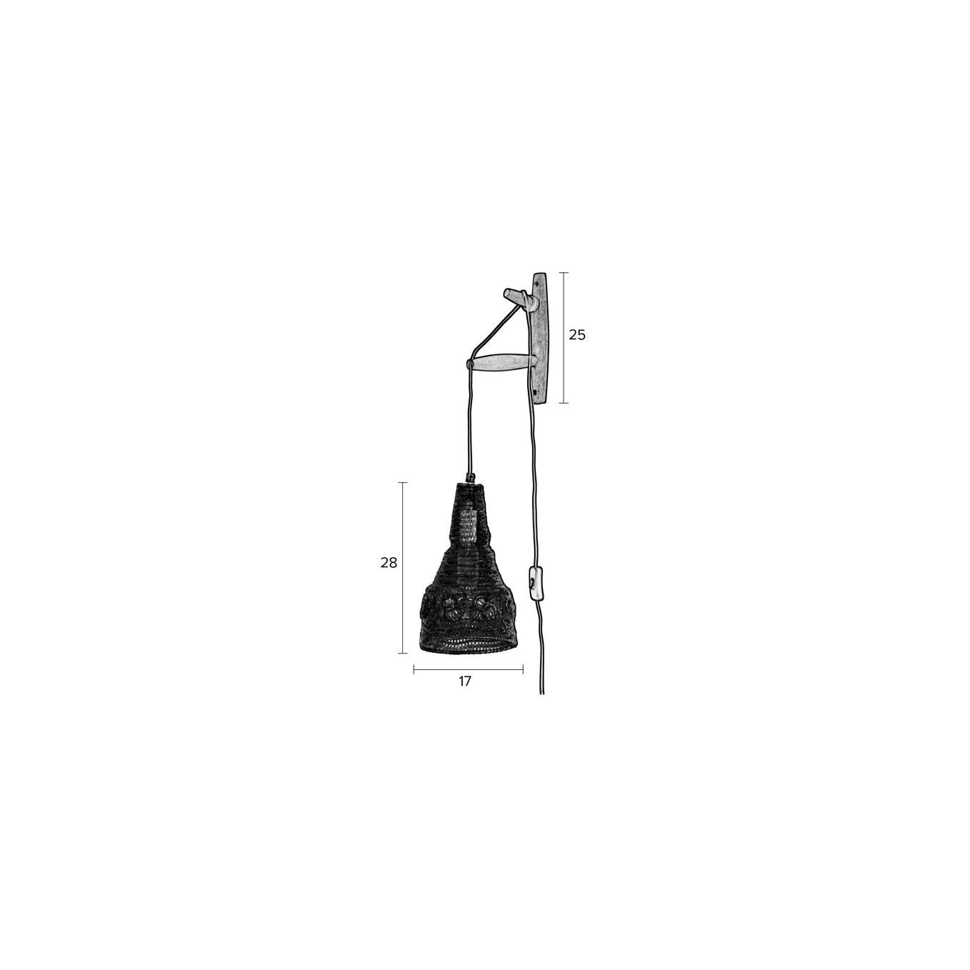 Nancy's Pleasant View Wandlamp - Muurlamp - Goud - Staal