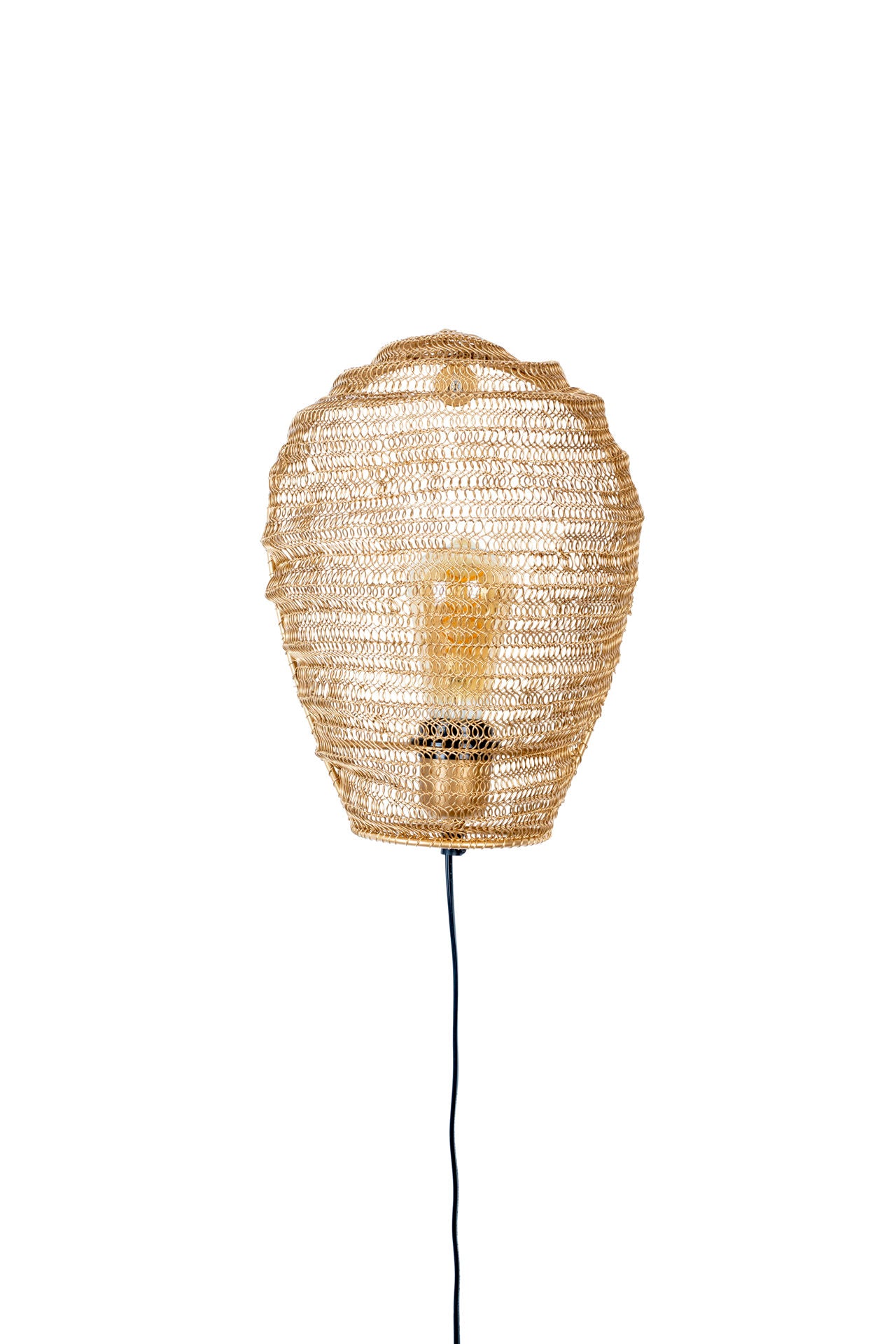 Nancy's Cheval Wandlamp - Modern - Messing, Zwart - IJzer - 31 cm x 24 cm x 12 cm