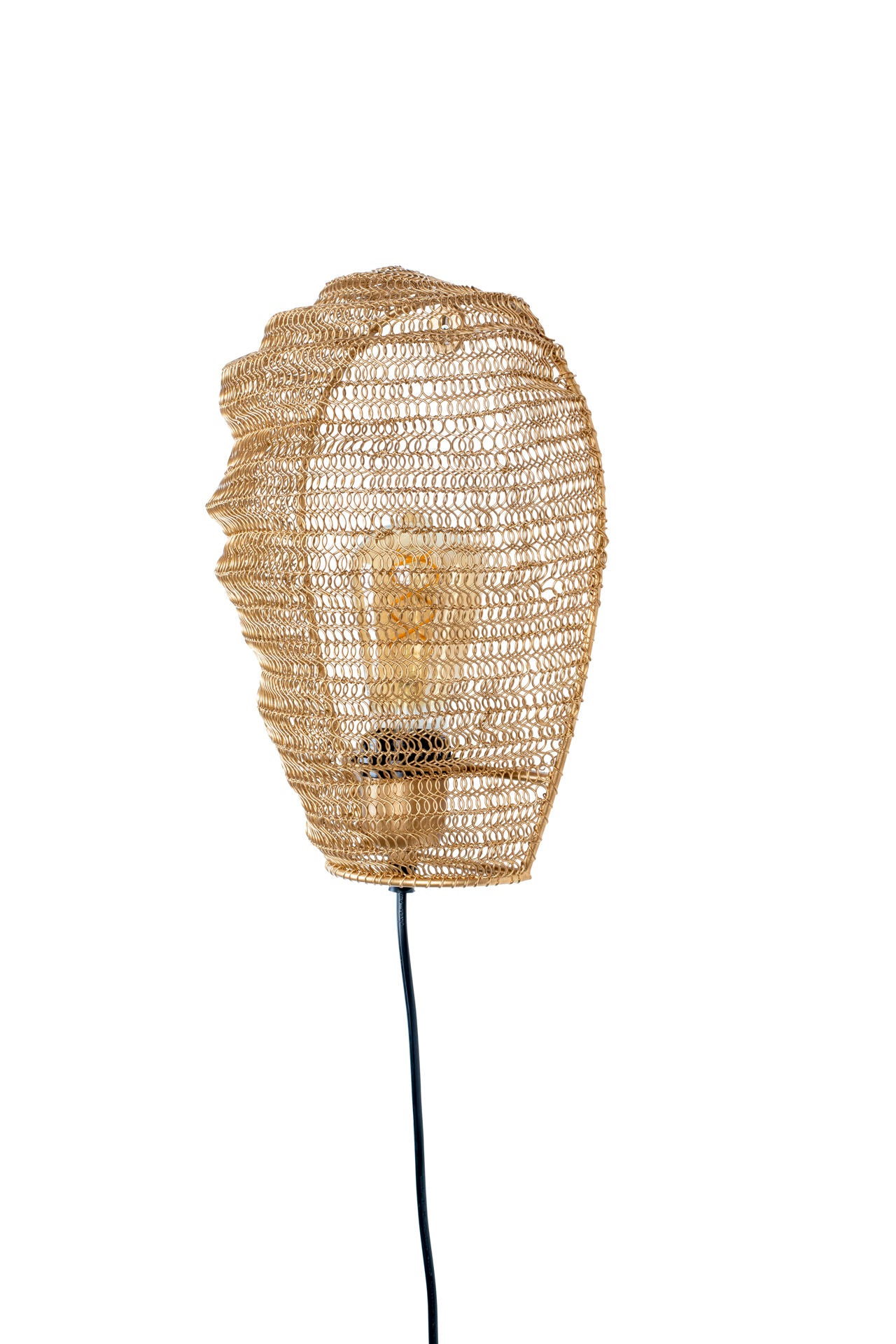 Nancy's Cheval Wandlamp - Modern - Messing, Zwart - IJzer - 31 cm x 24 cm x 12 cm