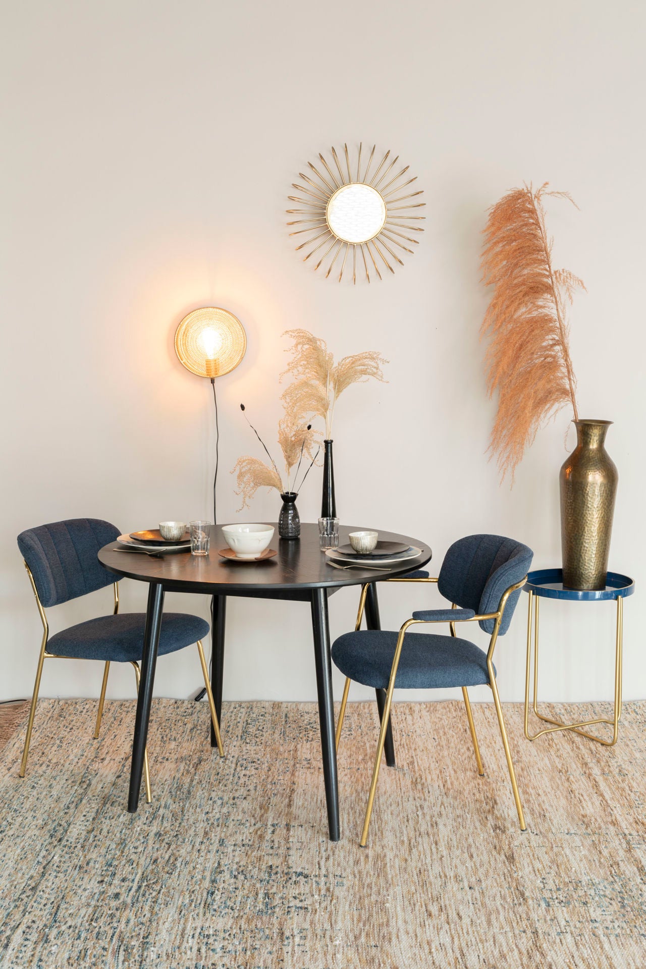 Nancy's Cheval Wandlamp - Modern - Messing, Zwart - IJzer - 31 cm x 24 cm x 12 cm