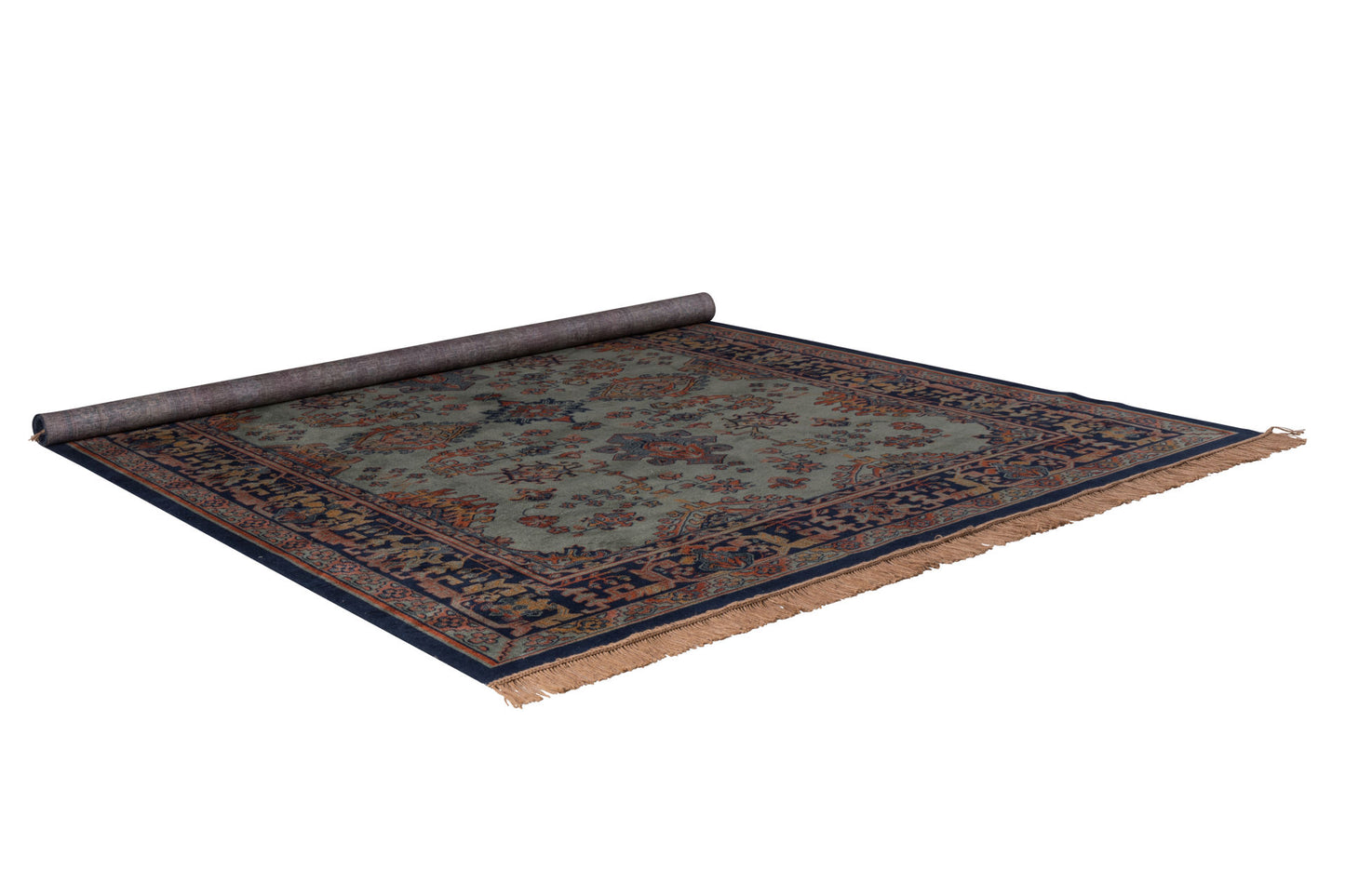 Tapis Nancy's Smithville - Classique - Vert - Viscose, Polyester, Coton - 160 cm x 230 cm x cm