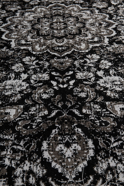 Tapis Nancy's Aguadilla - Classique - Noir - Viscose, Polyester, Caoutchouc - 160 cm x 230 cm x cm