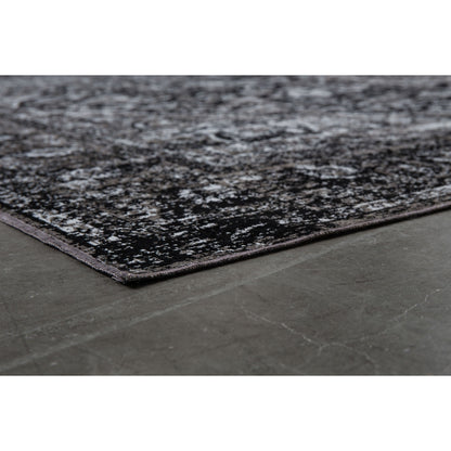 Tapis Nancy's Aguadilla - Classique - Noir - Viscose, Polyester, Caoutchouc - 160 cm x 230 cm x cm