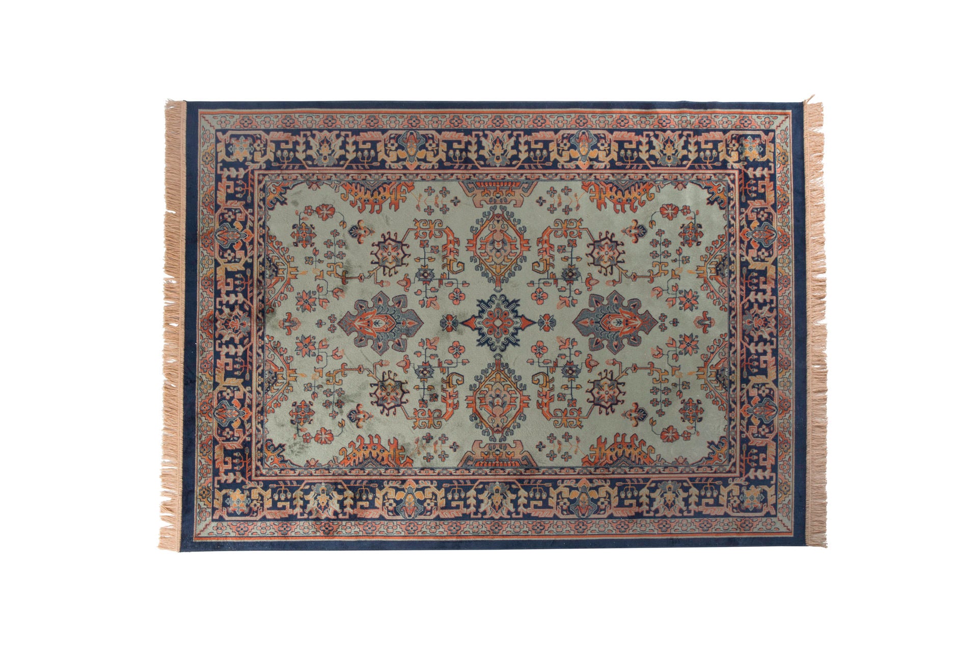 Nancy's Muskegon Heights Carpet - Classic - Green - Viscose, Polyester, Cotton - 200 cm x 300 cm x cm