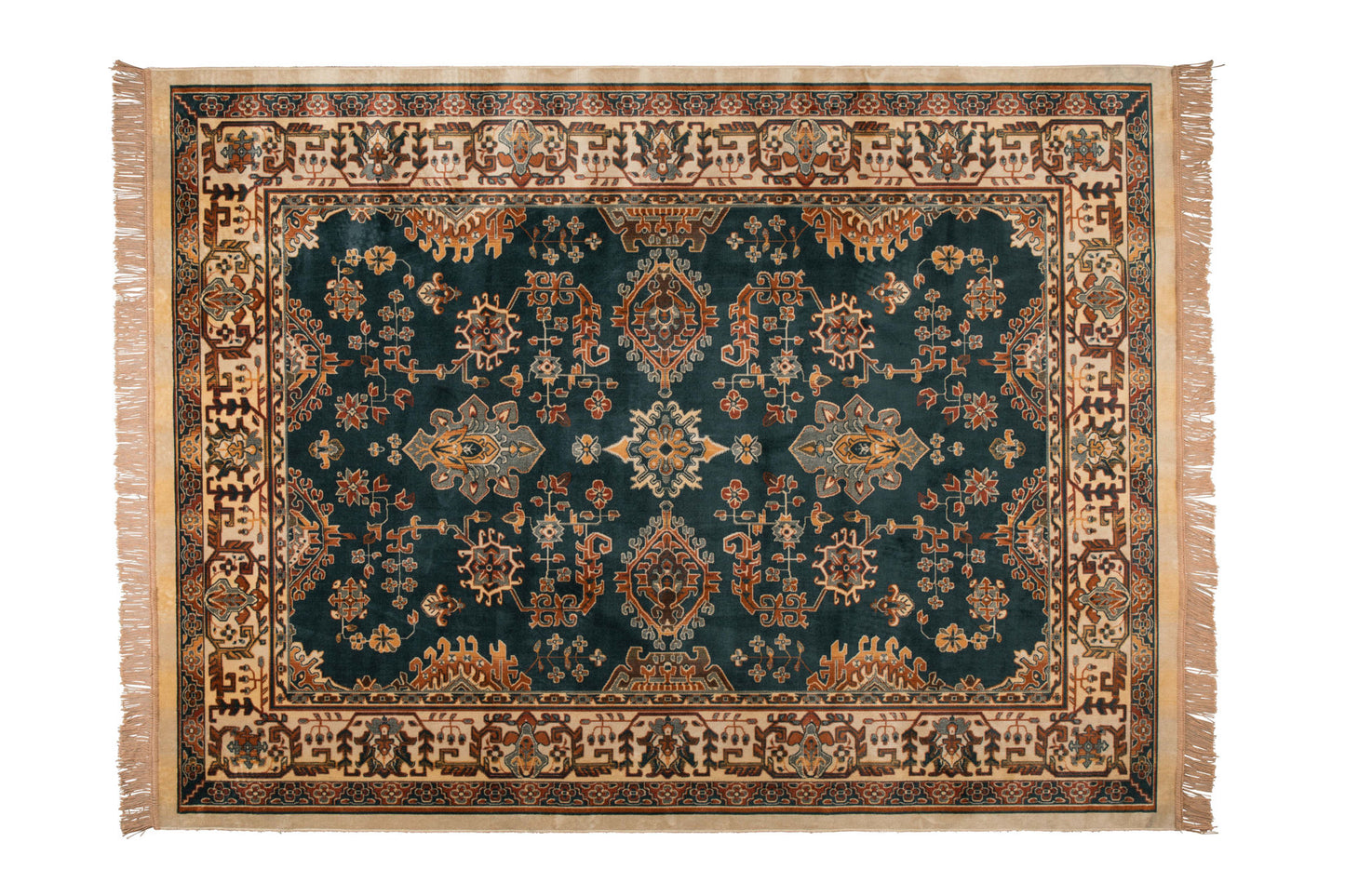 Nancy's Fruitland Park Carpet - Classic - Beige, Yellow - Viscose, Polyester, Cotton - 200 cm x 300 cm x cm