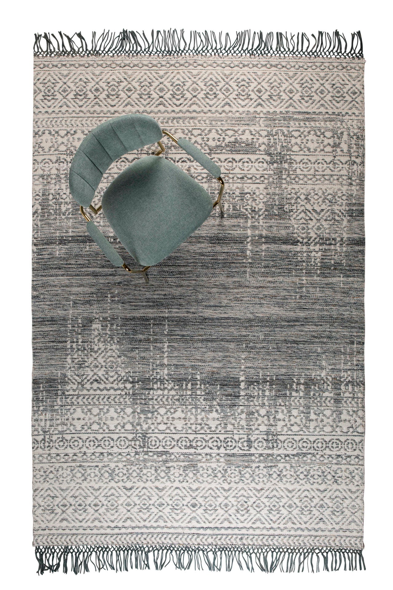 Tapis Nancy's Raceland - Classique - Bleu - Laine, Polyester, Coton - 200 cm x 300 cm x cm