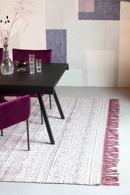 Tapis Nancy's Van Wert - Classique - Prune - Laine, Polyester, Coton - 200 cm x 300 cm x cm