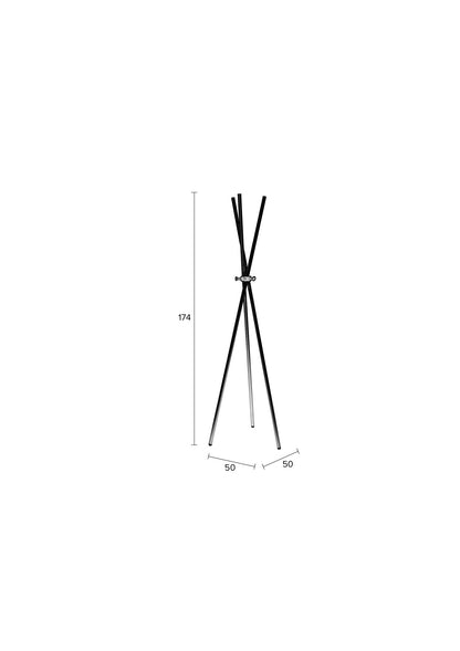 Nancy's North Lindenhurst Coat rack - Modern - Brass - Steel - 51 cm x 44 cm x 174 cm