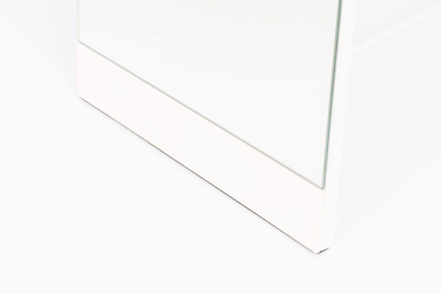 Nancy's Wyndham Spiegel - Modern - Wit - Glas, Mdf, Staal - 36,5 cm x 30,5 cm x 147,5 cm