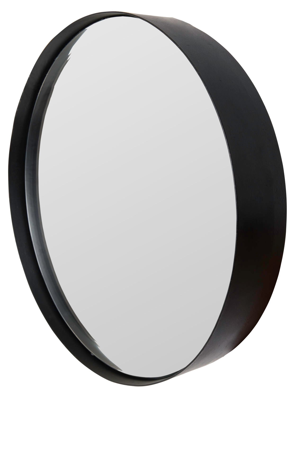 Nancy's Greencastle Mirror - Modern - Black - Glass, Steel - 60 cm x 60 cm x 7.5 cm