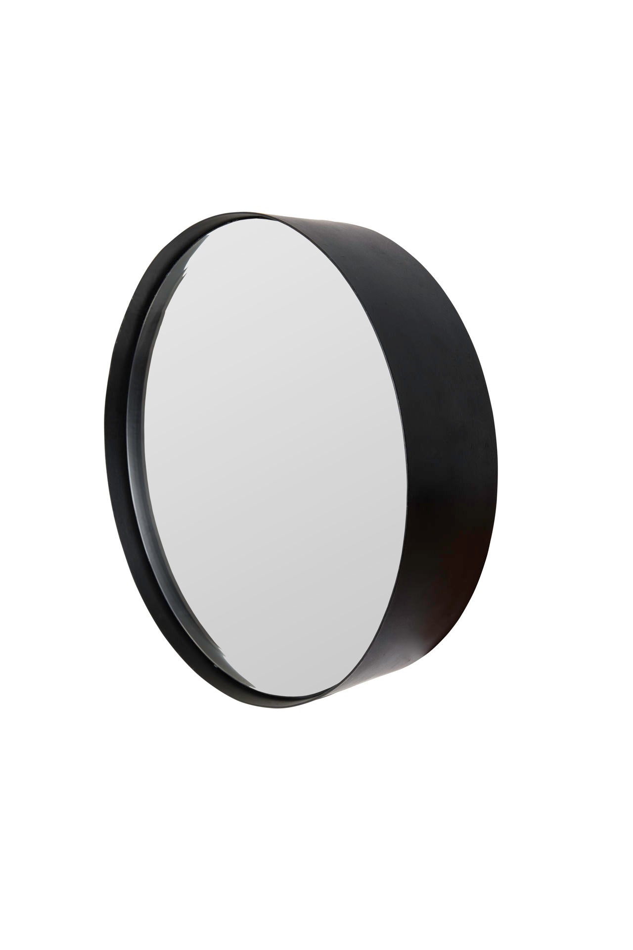 Nancy's Timonium Mirror - Modern - Black - Glass, Steel - 36 cm x 36 cm x 7.5 cm