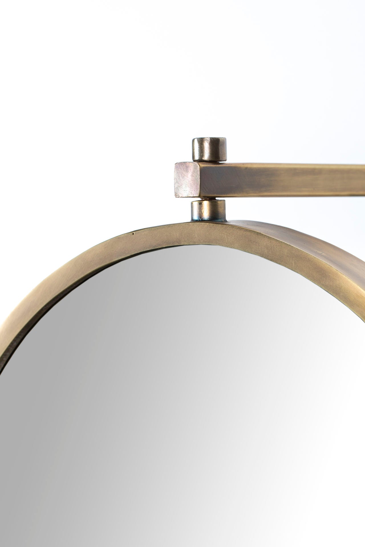 Nancy's Ironton Spiegel - Modern - Messing - Glas, IJzer - 4 cm x 30,5 cm x 48 cm