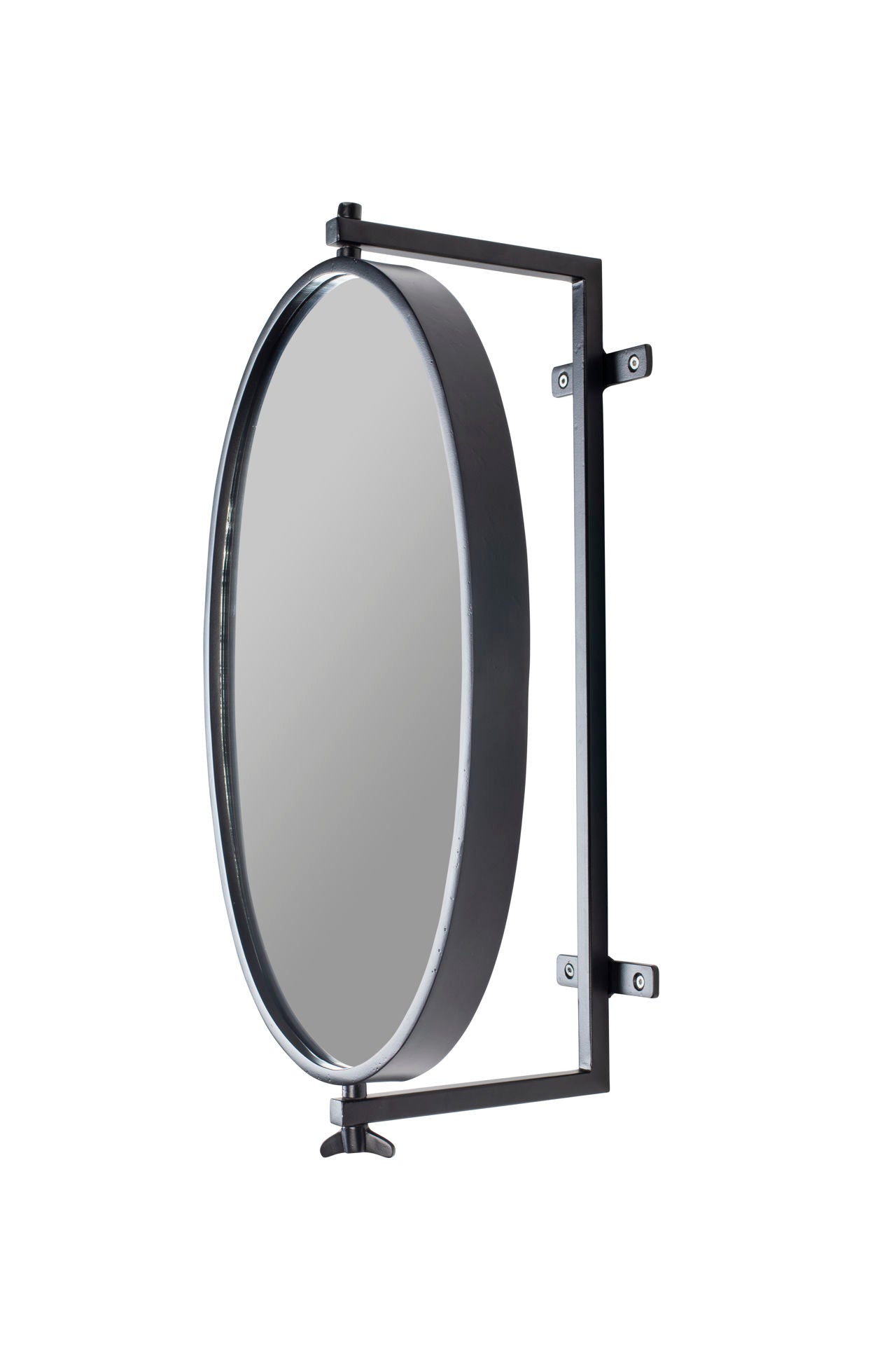 Nancy's Star Rotating mirror - Modern - Black - Metal - 30.5 cm x 48 cm
