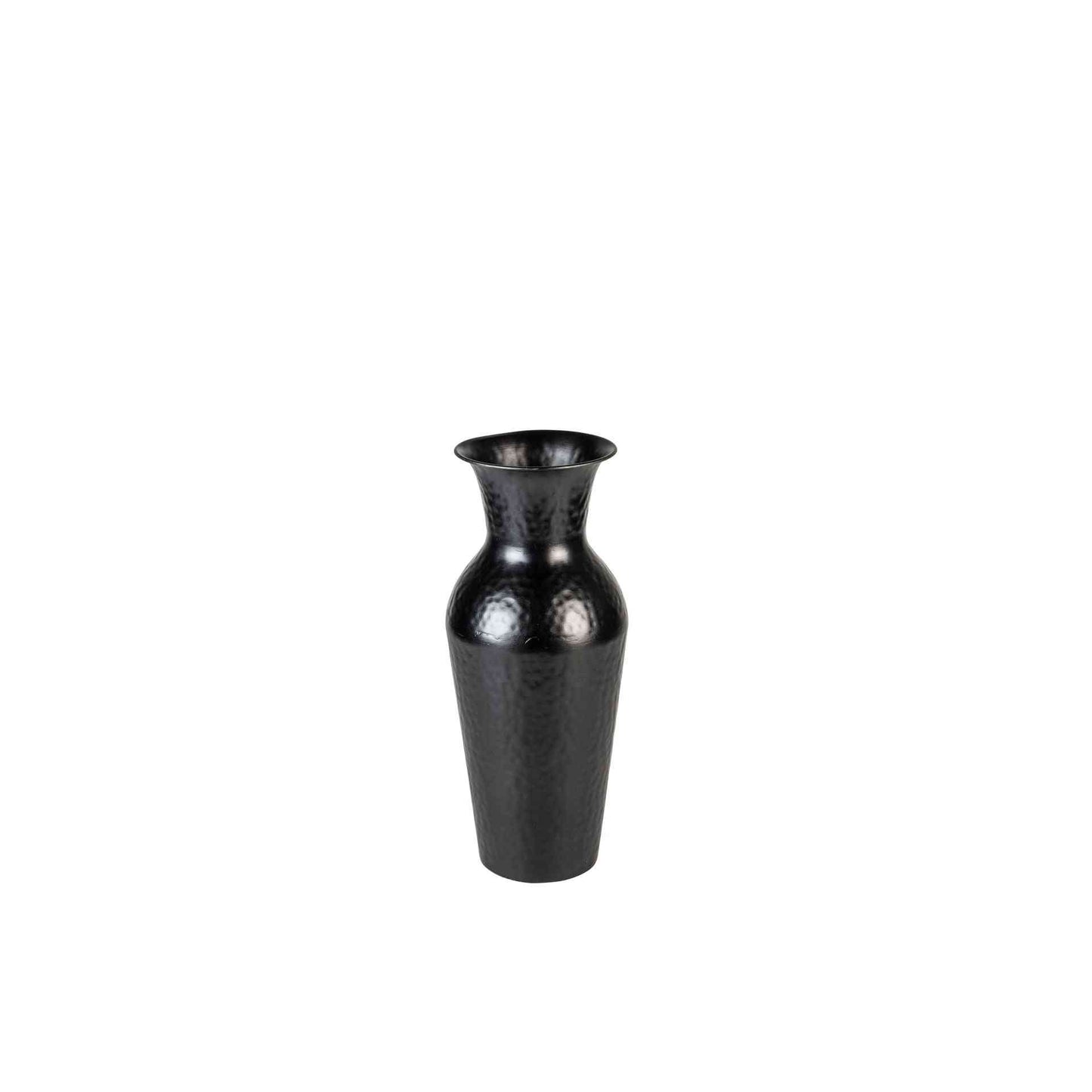 Nancy's Richmond Heights Vase - Antique - Black - Steel - 16 cm x 16 cm x 40 cm