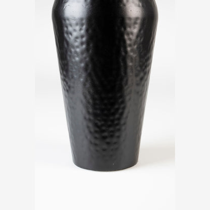 Nancy's Richmond Heights Vase - Antique - Black - Steel - 16 cm x 16 cm x 40 cm