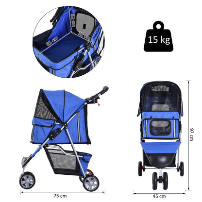 Nancy's The Chair Honden buggy honden katten veelkleurig blauw
