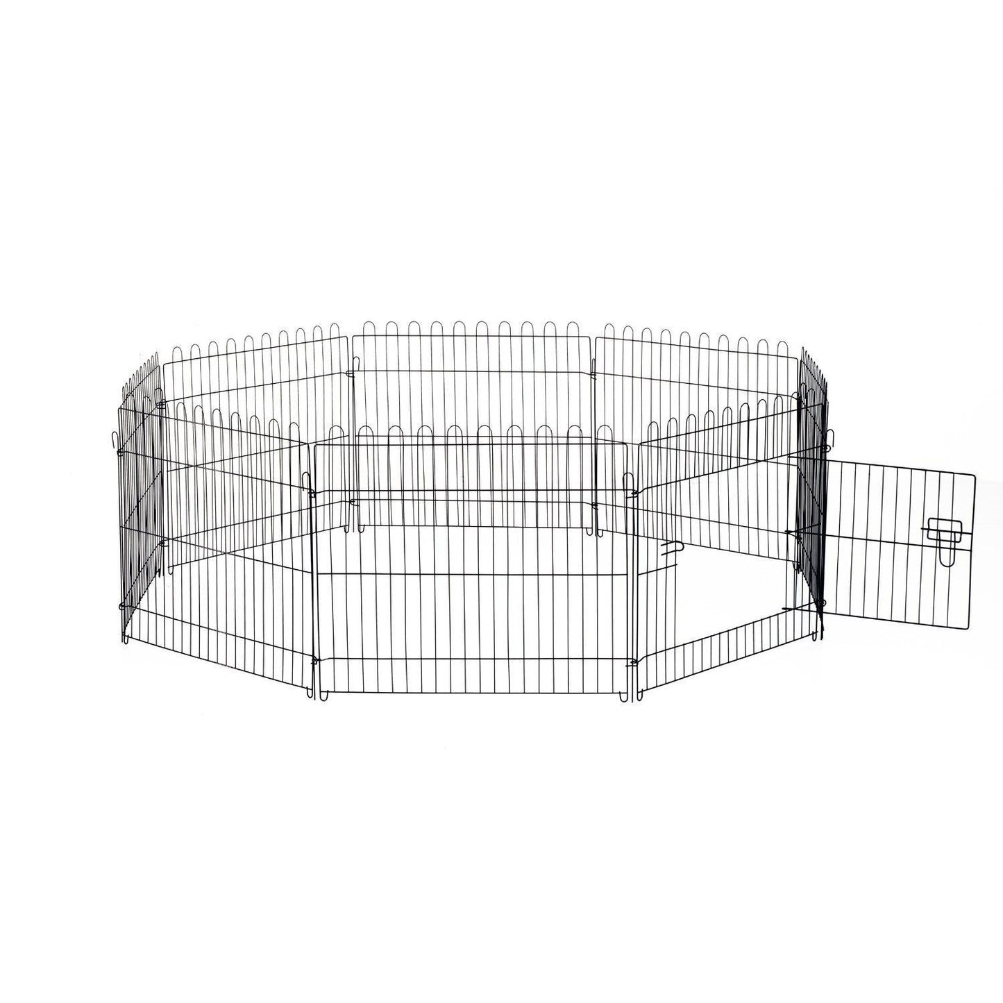 Nancy's The Rock Puppy Grid Buitenverblijf Konijnen Konijnen - Zwart - Staal - cm x 27,95 cm x 24,02 cm
