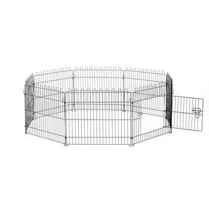 Nancy's The Rock Puppy Grid Buitenverblijf Konijnen Konijnen - Zwart - Staal - cm x 27,95 cm x 24,02 cm