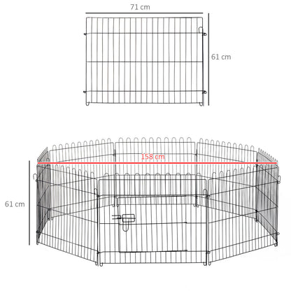Nancy's The Rock Puppy Grid Buitenverblijf Konijnen Konijnen - Zwart - Staal - cm x 27,95 cm x 24,02 cm
