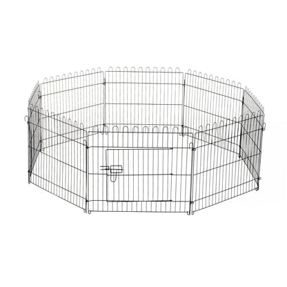 Nancy's The Rock Puppy Grid Buitenverblijf Konijnen Konijnen - Zwart - Staal - cm x 27,95 cm x 24,02 cm