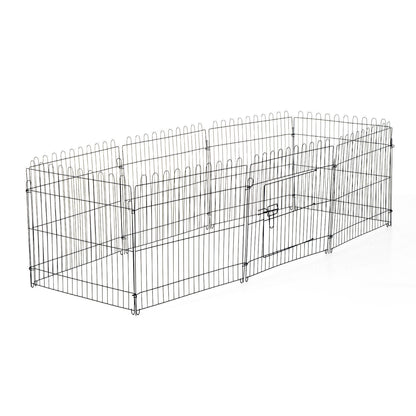 Nancy's The Rock Puppy Grid Buitenverblijf Konijnen Konijnen - Zwart - Staal - cm x 27,95 cm x 24,02 cm