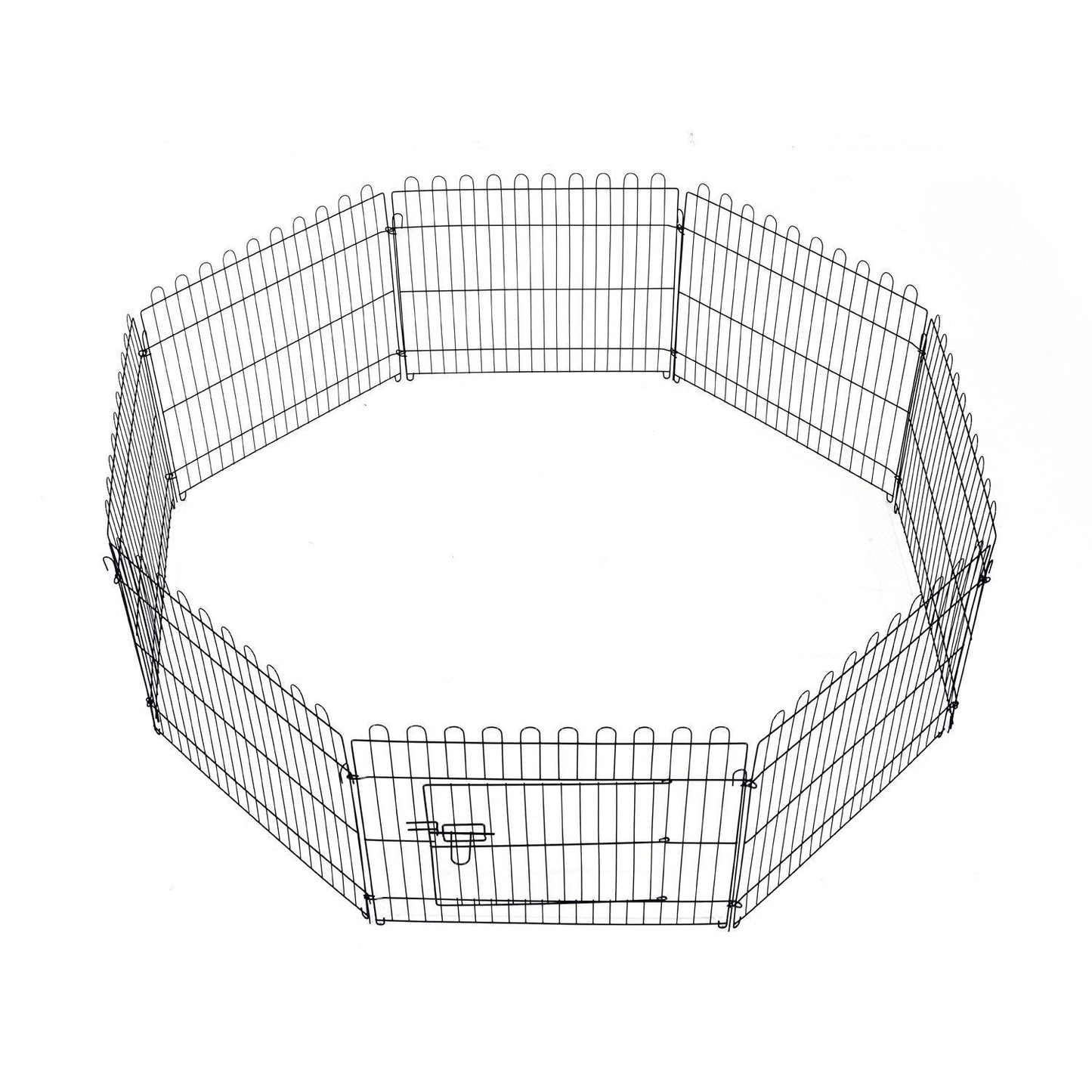 Nancy's The Rock Puppy Grid Buitenverblijf Konijnen Konijnen - Zwart - Staal - cm x 27,95 cm x 24,02 cm