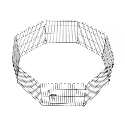 Nancy's The Rock Puppy Grid Buitenverblijf Konijnen Konijnen - Zwart - Staal - cm x 27,95 cm x 24,02 cm