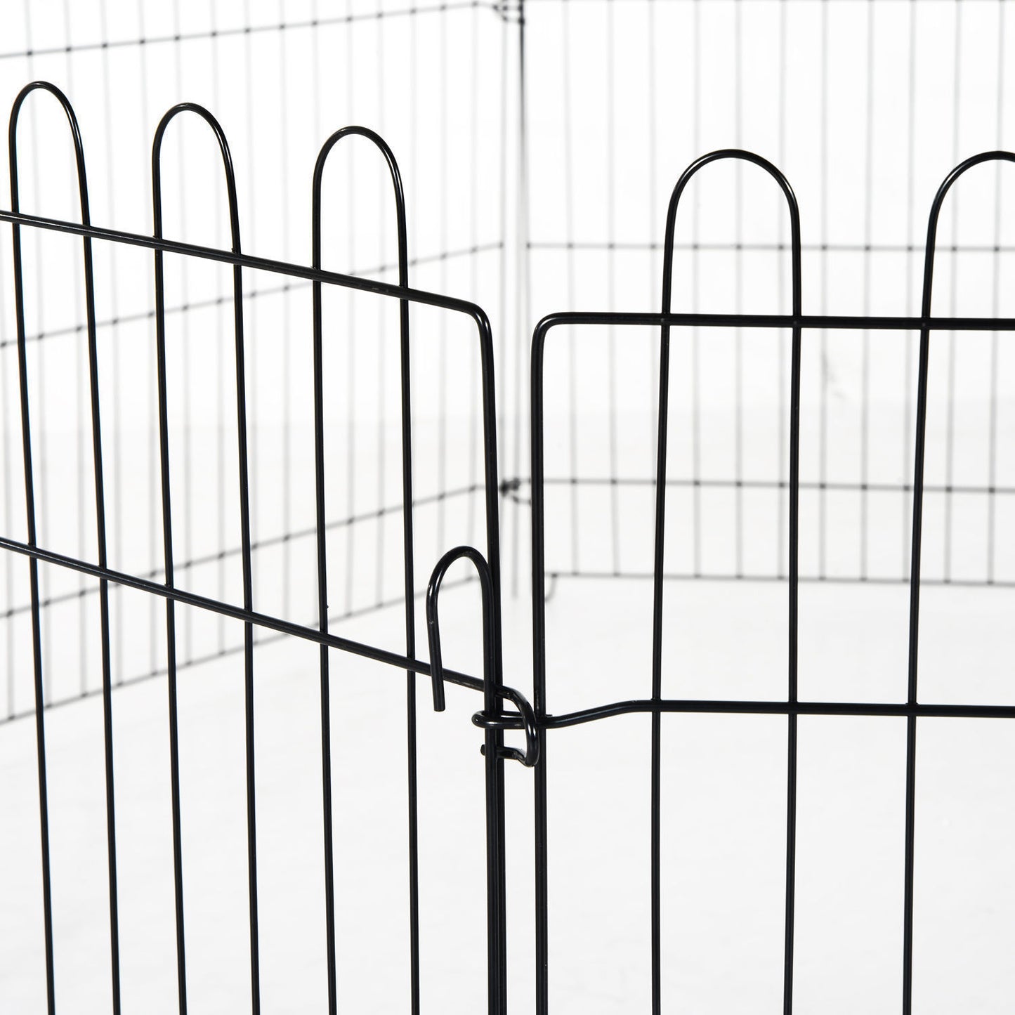 Nancy's The Rock Puppy Grid Buitenverblijf Konijnen Konijnen - Zwart - Staal - cm x 27,95 cm x 24,02 cm
