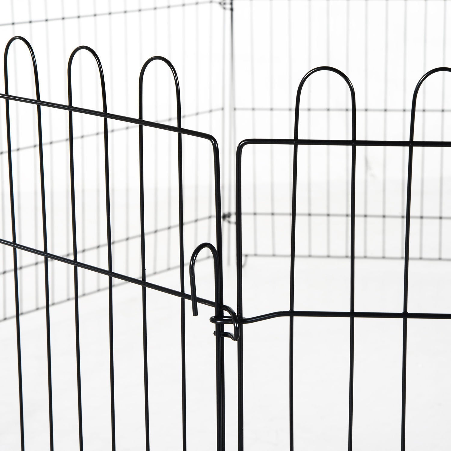 Nancy's The Rock Puppy Grid Buitenverblijf Konijnen Konijnen - Zwart - Staal - cm x 27,95 cm x 24,02 cm