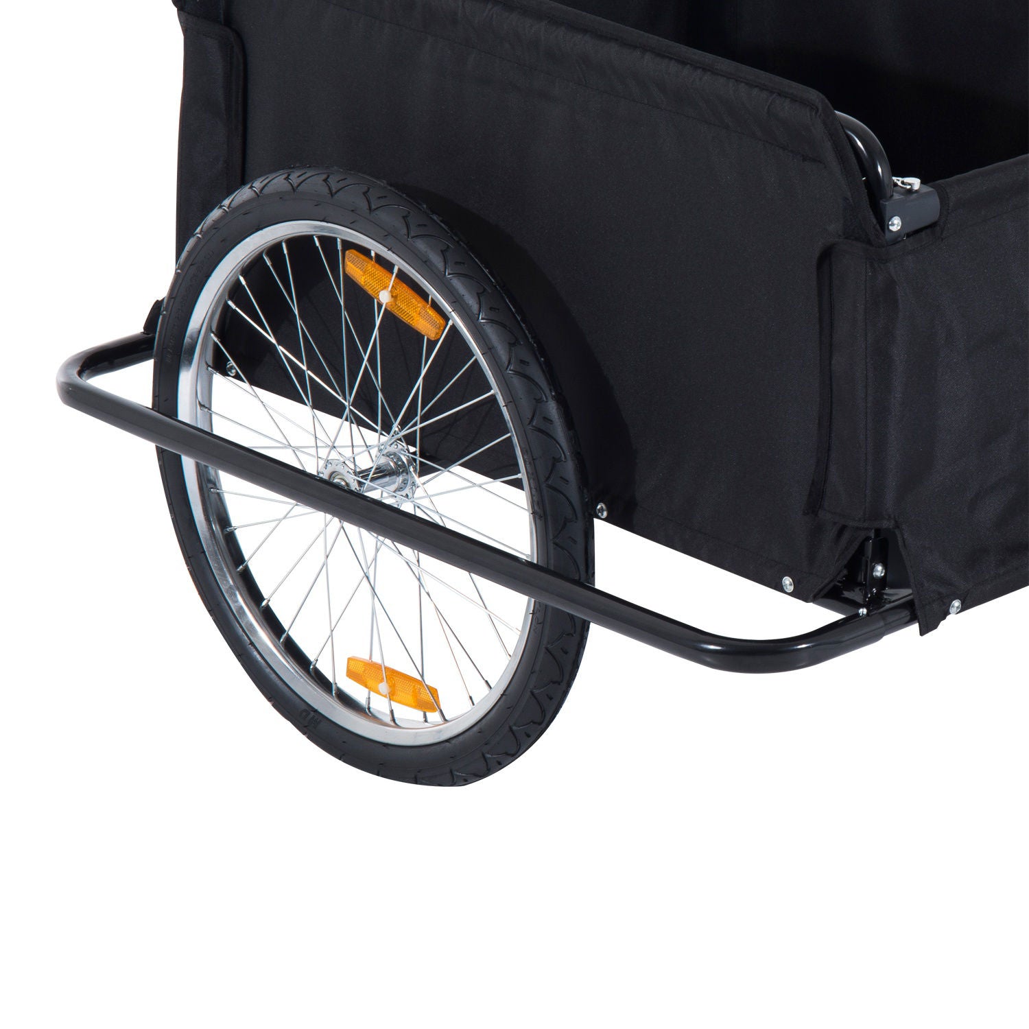 Nancy's The Valley Transport Trailer Voor Fietsen - Rood, Zwart - Stof, Staal