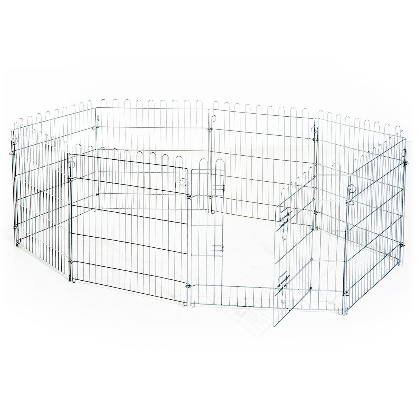 Nancy's Warners Outdoor Puppyverblijf Puppyren Puppyomheining Box Puppyomheining voor dieren 8-delig