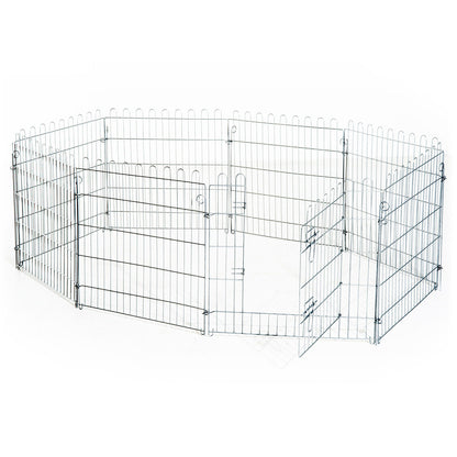 Nancy's Warners Outdoor Puppyverblijf Puppyren Puppyomheining Box Puppyomheining voor dieren 8-delig