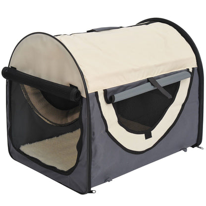 Nancy's Weston Dog Crate Foldable Dog Transport Box Pet Backpack with Cushion Travel Bag for Pet Waterproof 61cm Long