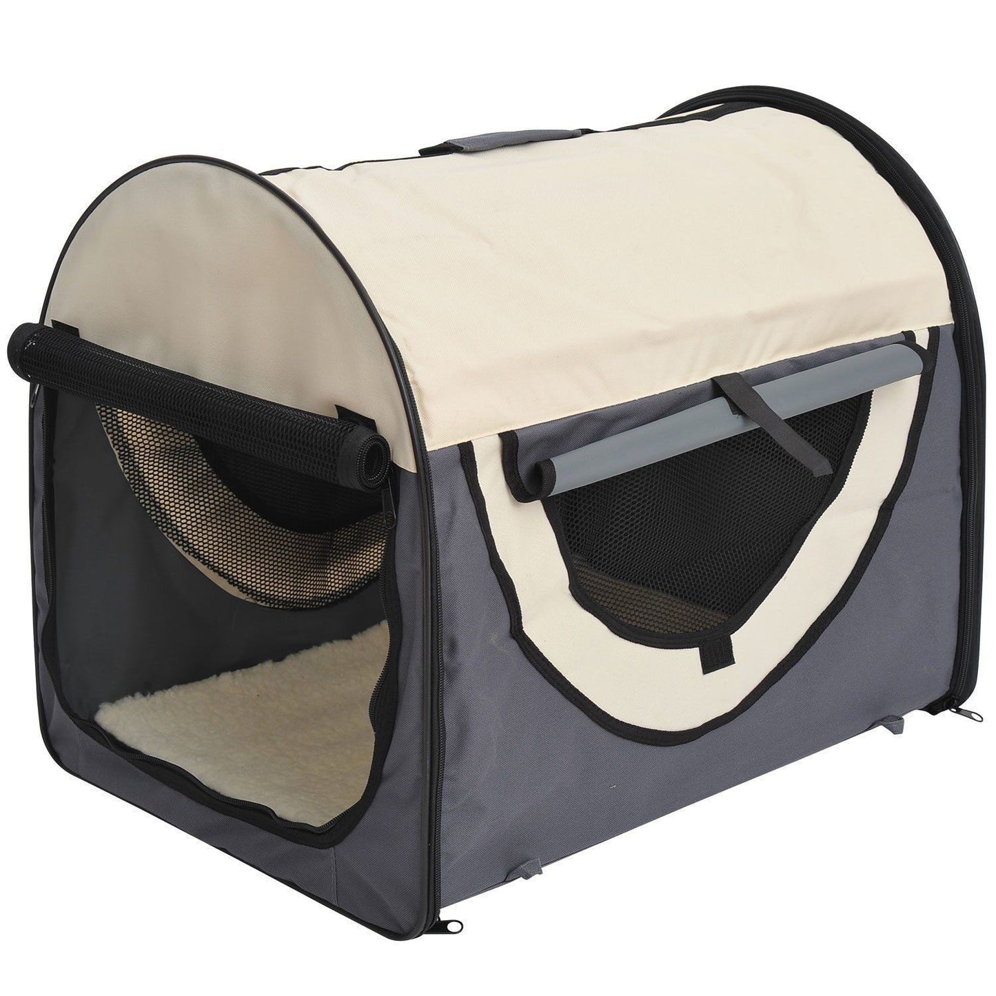 Nancy's White Hill Dog Bag, Foldable pet travel bag, transport box for cats, 97cm long
