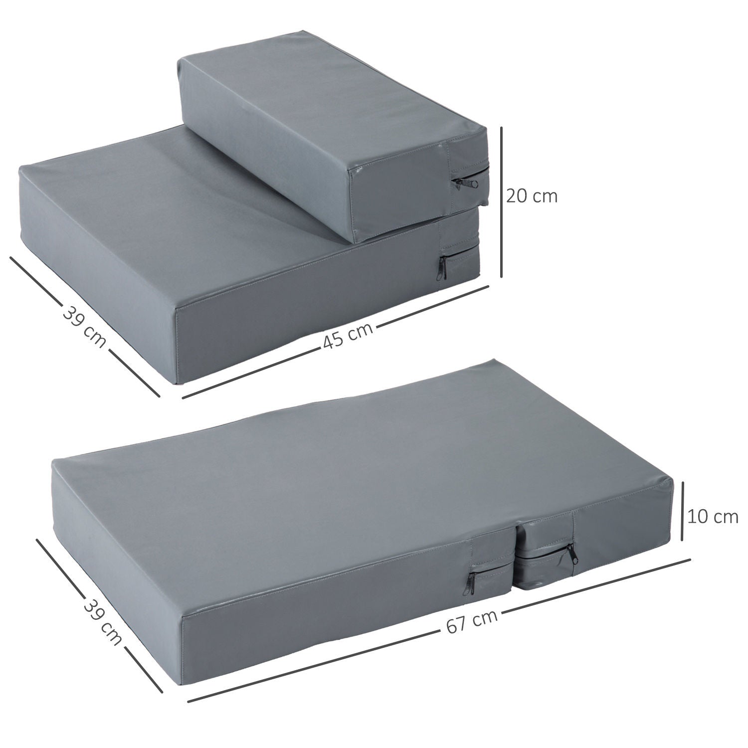 Nancy's Wildey Hondentrap Huisdiermat 2 treden Opvouwbare hondentrap Trapmat voor katten en honden
