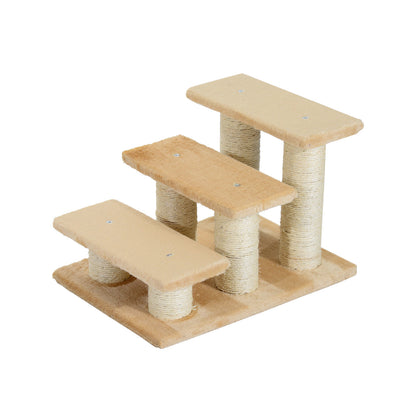 Nancy's Augustine Animal Stairs - Crème - Spaanplaat, Pluche - 17,72 cm x 13,78 cm x 13,39 cm