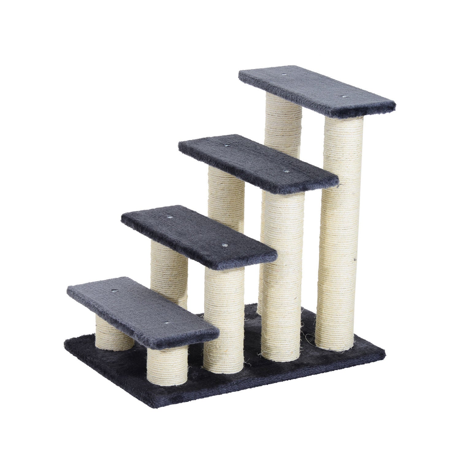 Nancy's Big Hill Dierentrap Kattentrap Hondentrap 4 treden Trap voor katten en honden Pluche