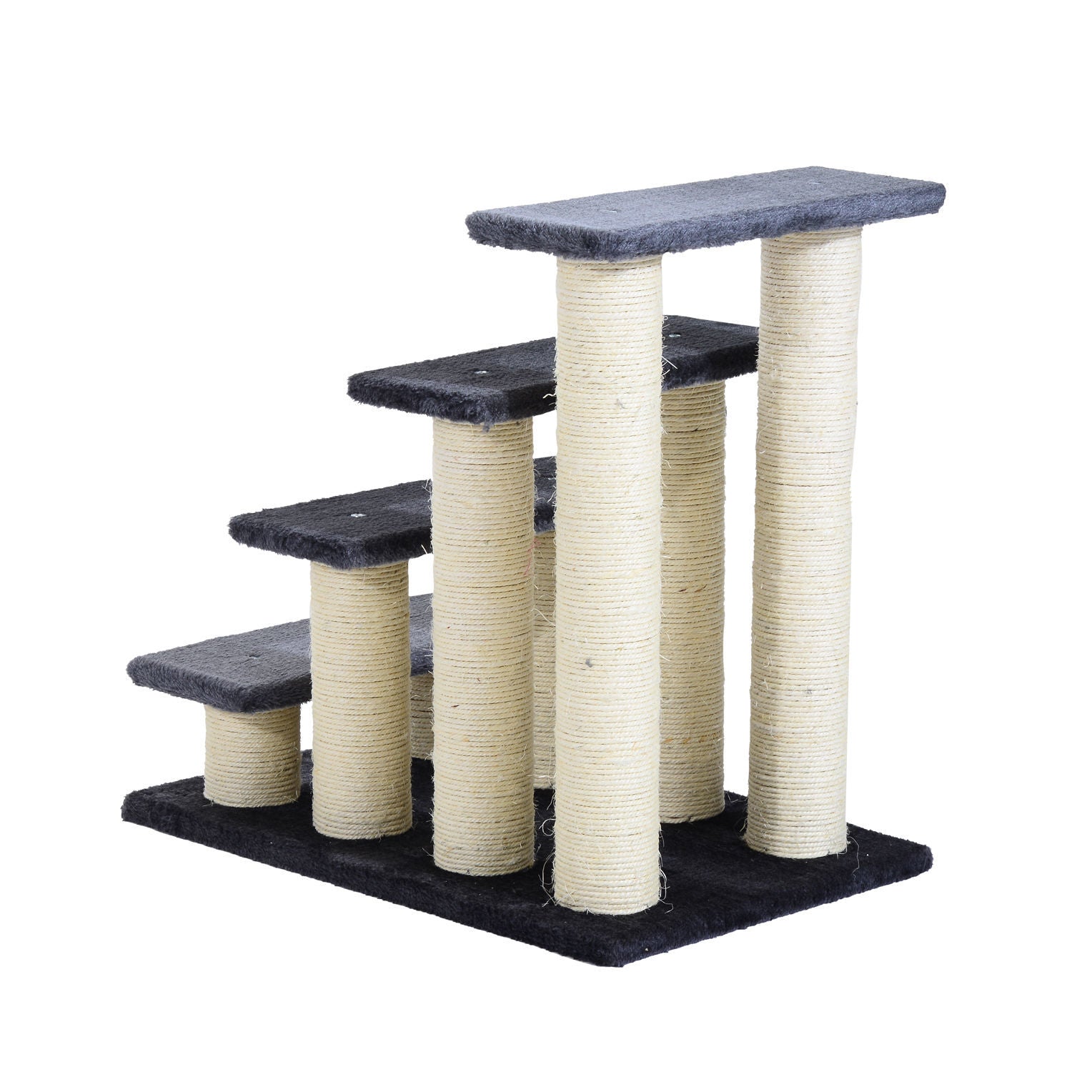 Nancy's Big Hill Dierentrap Kattentrap Hondentrap 4 treden Trap voor katten en honden Pluche