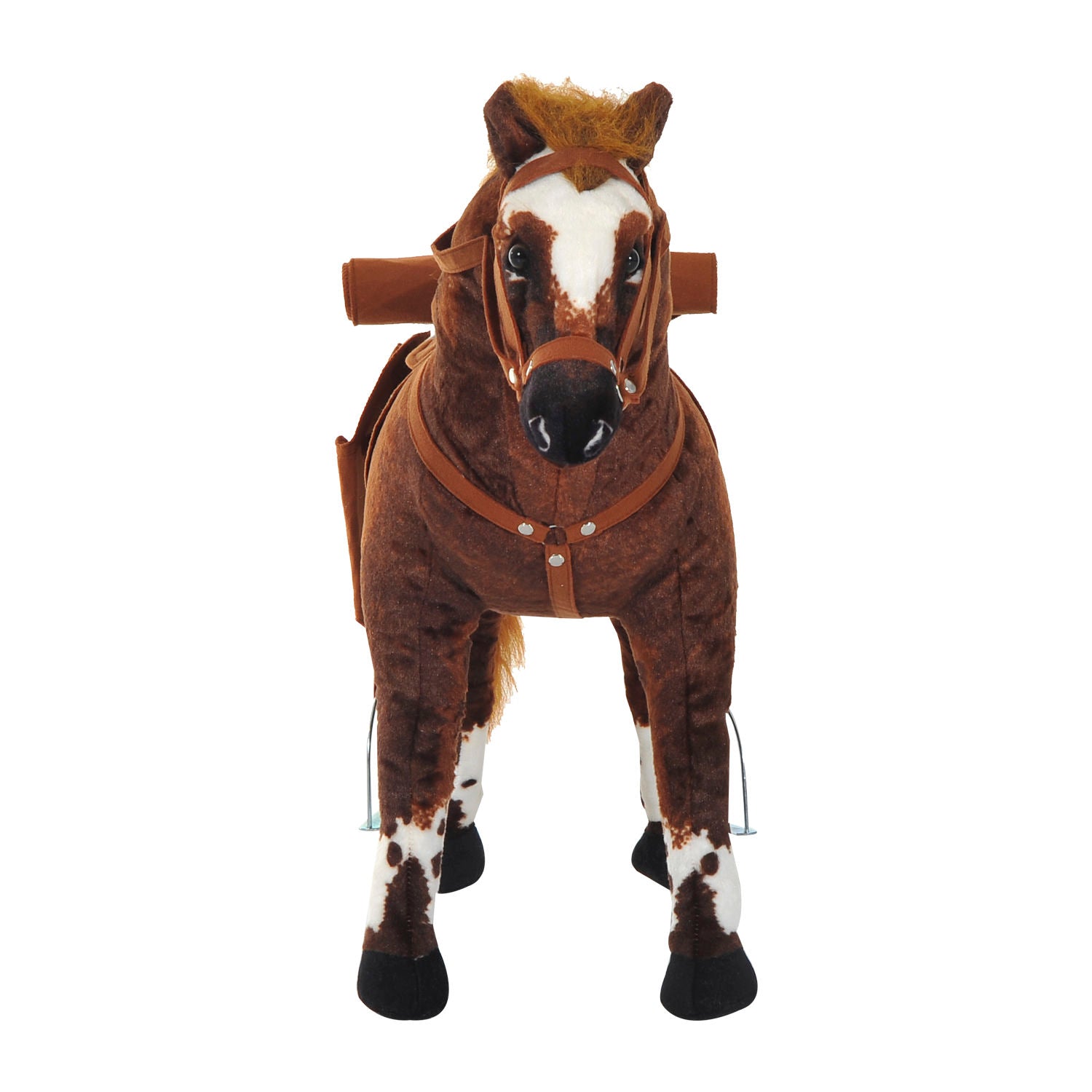 Nancy's Blue Creek Speelpaard met zadel - Bruin - Metaal, Pluche - 33,44 cm x 11,02 cm x 23,62 cm