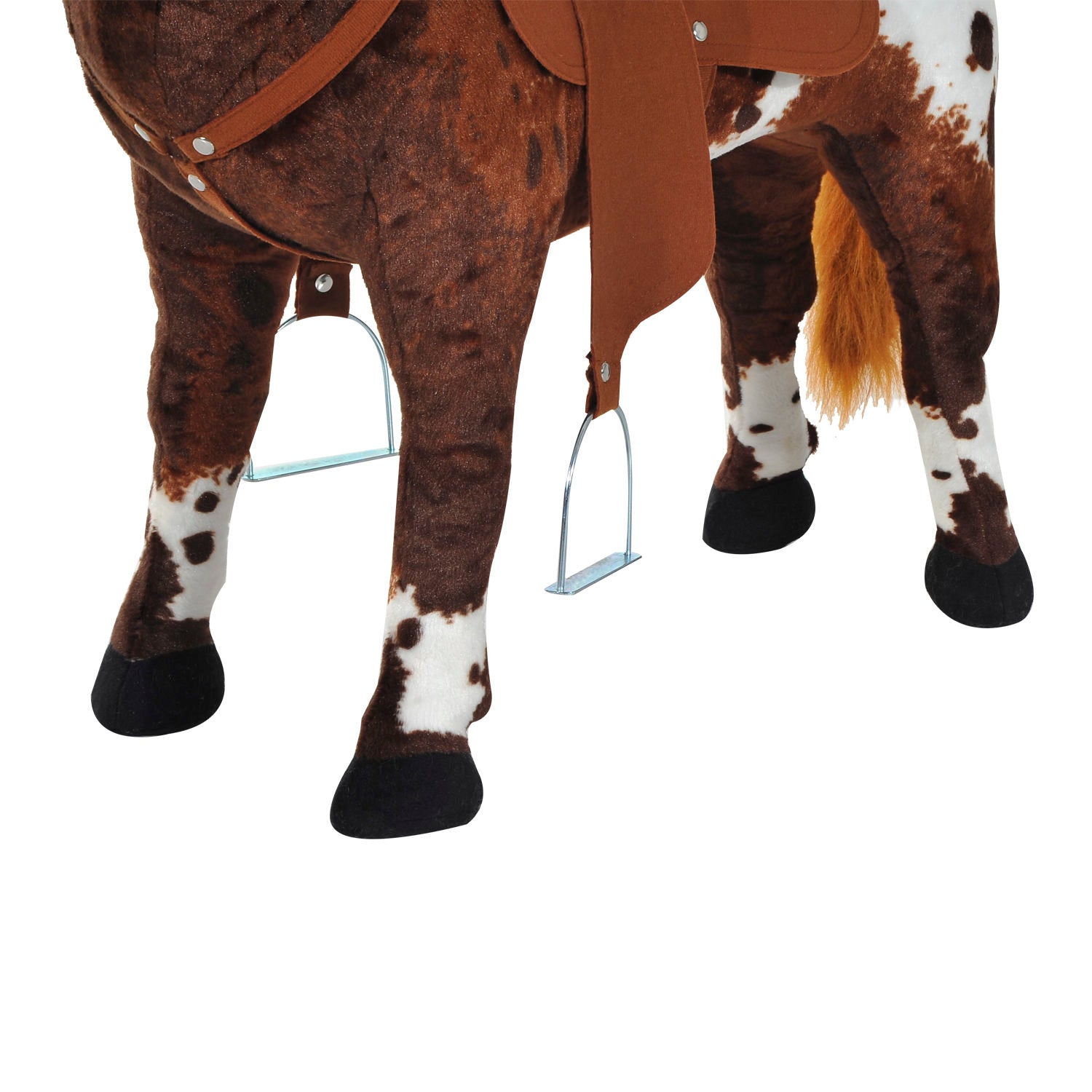 Nancy's Blue Creek Speelpaard met zadel - Bruin - Metaal, Pluche - 33,44 cm x 11,02 cm x 23,62 cm