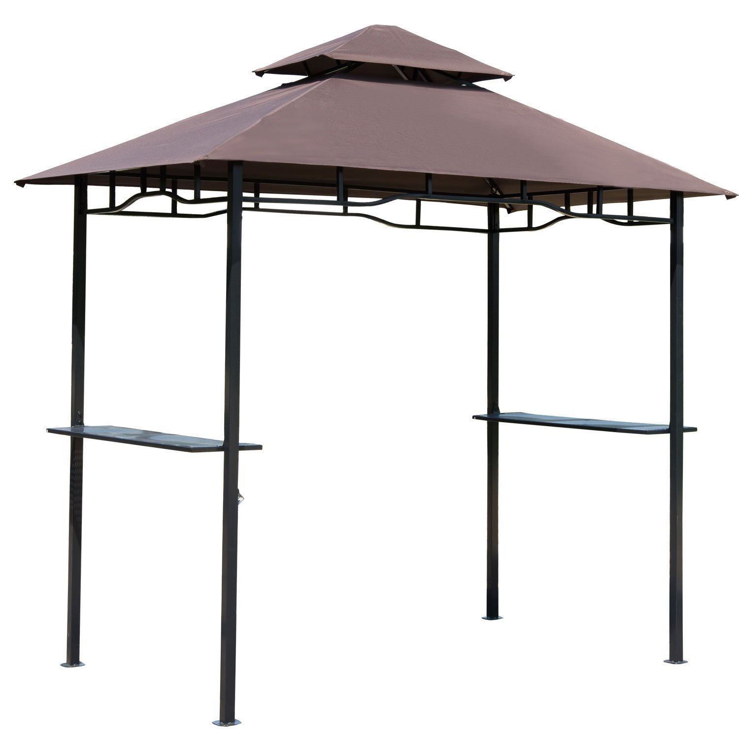 Nancy's Camelote Grill Pavilion - Party tent - Barbecue pavilion - Pergola - Brown, Black - ± 250 x 150 cm