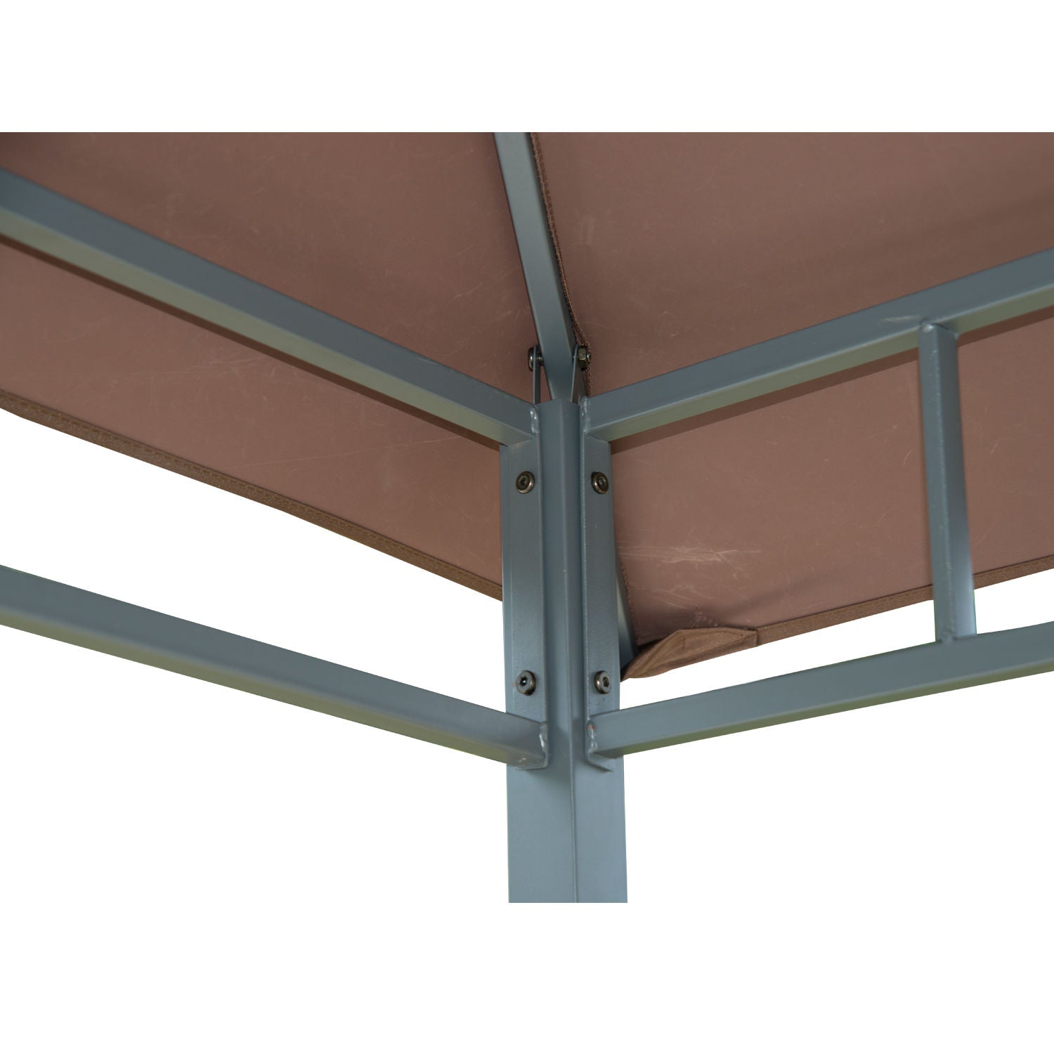 Nancy's Camelote Grill Paviljoen -Partytent - Barbecuepaviljoen - Pergola - Bruin, Zwart - ± 250 x 150 cm