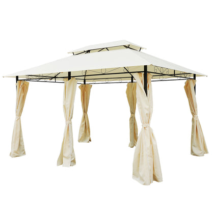 Nancy's Camp Eight Pavilion - Garden pavilion - Party tent - Garden tent - Party tent with double roof - 300 x 400 cm